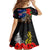 New Zealand and Australia ANZAC Day Family Matching Off Shoulder Maxi Dress and Hawaiian Shirt National Flag mix Kiwi Bird and Kangaroo Soldier Style LT03 - Polynesian Pride