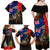 New Zealand and Australia ANZAC Day Family Matching Off Shoulder Maxi Dress and Hawaiian Shirt National Flag mix Kiwi Bird and Kangaroo Soldier Style LT03 - Polynesian Pride