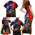 New Zealand and Australia ANZAC Day Family Matching Short Sleeve Bodycon Dress and Hawaiian Shirt National Flag mix Kiwi Bird and Kangaroo Soldier Style LT03 - Polynesian Pride