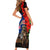 New Zealand and Australia ANZAC Day Family Matching Short Sleeve Bodycon Dress and Hawaiian Shirt National Flag mix Kiwi Bird and Kangaroo Soldier Style LT03 - Polynesian Pride