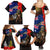 New Zealand and Australia ANZAC Day Family Matching Summer Maxi Dress and Hawaiian Shirt National Flag mix Kiwi Bird and Kangaroo Soldier Style LT03 - Polynesian Pride