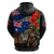 New Zealand and Australia ANZAC Day Hoodie National Flag mix Kiwi Bird and Kangaroo Soldier Style LT03 - Polynesian Pride