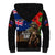 New Zealand and Australia ANZAC Day Sherpa Hoodie National Flag mix Kiwi Bird and Kangaroo Soldier Style LT03 - Polynesian Pride