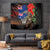 New Zealand and Australia ANZAC Day Tapestry National Flag mix Kiwi Bird and Kangaroo Soldier Style