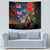 New Zealand and Australia ANZAC Day Tapestry National Flag mix Kiwi Bird and Kangaroo Soldier Style