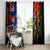 New Zealand and Australia ANZAC Day Window Curtain National Flag mix Kiwi Bird and Kangaroo Soldier Style