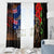 New Zealand and Australia ANZAC Day Window Curtain National Flag mix Kiwi Bird and Kangaroo Soldier Style