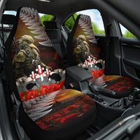 New Zealand ANZAC Day Car Seat Cover The Ode of Remembrance and Silver Fern