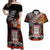 New Zealand ANZAC Day Couples Matching Off Shoulder Maxi Dress and Hawaiian Shirt The Ode of Remembrance and Silver Fern LT03 Black - Polynesian Pride