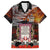 New Zealand ANZAC Day Family Matching Off The Shoulder Long Sleeve Dress and Hawaiian Shirt The Ode of Remembrance and Silver Fern LT03 Dad's Shirt - Short Sleeve Black - Polynesian Pride