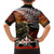 New Zealand ANZAC Day Family Matching Off Shoulder Maxi Dress and Hawaiian Shirt The Ode of Remembrance and Silver Fern LT03 - Polynesian Pride