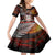 New Zealand ANZAC Day Family Matching Off Shoulder Maxi Dress and Hawaiian Shirt The Ode of Remembrance and Silver Fern LT03 Daughter's Dress Black - Polynesian Pride