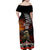 New Zealand ANZAC Day Family Matching Off Shoulder Maxi Dress and Hawaiian Shirt The Ode of Remembrance and Silver Fern LT03 - Polynesian Pride