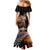 New Zealand ANZAC Day Mermaid Dress The Ode of Remembrance and Silver Fern LT03 - Polynesian Pride