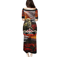 New Zealand ANZAC Day Puletasi The Ode of Remembrance and Silver Fern LT03 - Polynesian Pride