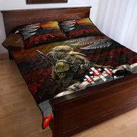 New Zealand ANZAC Day Quilt Bed Set The Ode of Remembrance and Silver Fern