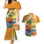 Happy Lei Day Couples Matching Mermaid Dress and Hawaiian Shirt Hula Male Dancer Polynesian Flower Kakau Pattern