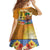 Happy Lei Day Family Matching Off Shoulder Maxi Dress and Hawaiian Shirt Hula Male Dancer Polynesian Flower Kakau Pattern