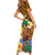 Happy Lei Day Family Matching Short Sleeve Bodycon Dress and Hawaiian Shirt Hula Male Dancer Polynesian Flower Kakau Pattern