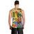 Happy Lei Day Men Tank Top Hula Male Dancer Polynesian Flower Kakau Pattern