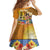 Happy Lei Day Family Matching Off Shoulder Maxi Dress and Hawaiian Shirt Hula Girl Polynesian Flower Kakau Pattern