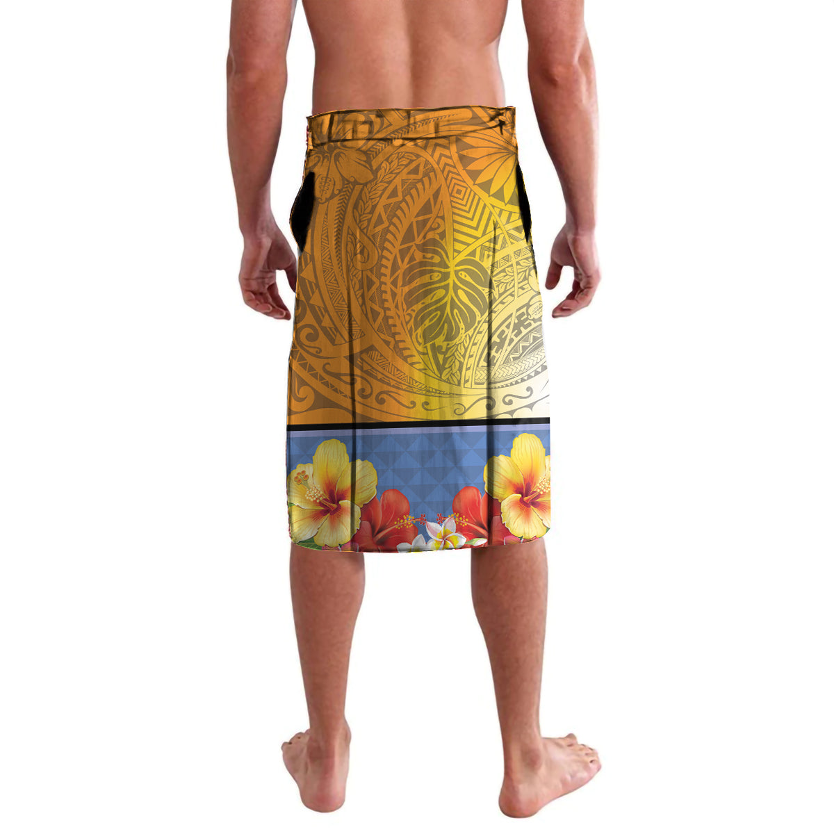 Happy Lei Day Lavalava Hula Girl Polynesian Flower Kakau Pattern LT03 - Polynesian Pride