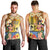 Happy Lei Day Men Tank Top Hula Girl Polynesian Flower Kakau Pattern