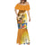 Happy Lei Day Mermaid Dress Hula Girl Polynesian Flower Kakau Pattern