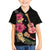 Ukulele mix Polynesian Flower Family Matching Puletasi and Hawaiian Shirt Hawaiian Tribal Pattern