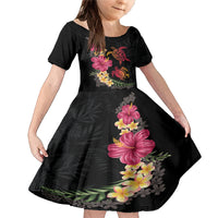 Hawaiian Flower and Tribal Turtle Family Matching Mermaid Dress and Hawaiian Shirt Colorful Style