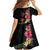 Hawaiian Flower and Tribal Turtle Family Matching Off Shoulder Maxi Dress and Hawaiian Shirt Colorful Style