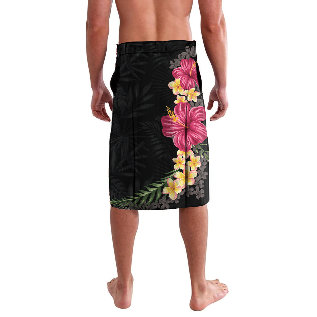 Hawaiian Flower and Tribal Turtle Lavalava Colorful Style LT03 - Polynesian Pride