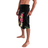 Hawaiian Flower and Tribal Turtle Lavalava Colorful Style LT03 - Polynesian Pride