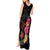 Hawaiian Flower and Tribal Turtle Tank Maxi Dress Colorful Style