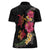 Hawaiian Flower and Tribal Turtle Women Polo Shirt Colorful Style