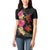 Hawaiian Flower and Tribal Turtle Women Polo Shirt Colorful Style