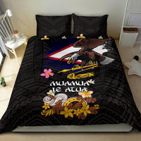 American Samoa Fue and Kava Bowl Bedding Set Plumeria and Polynesian Pattern LT03 - Polynesian Pride
