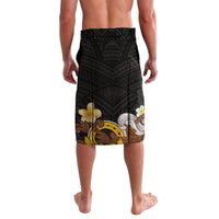 American Samoa Fue and Kava Bowl Lavalava Plumeria and Polynesian Pattern LT03 - Polynesian Pride