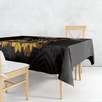 American Samoa Fue and Kava Bowl Tablecloth Plumeria and Polynesian Pattern LT03 - Polynesian Pride