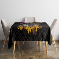 American Samoa Fue and Kava Bowl Tablecloth Plumeria and Polynesian Pattern LT03 - Polynesian Pride