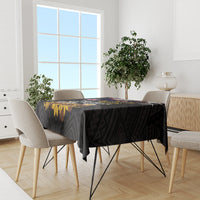 American Samoa Fue and Kava Bowl Tablecloth Plumeria and Polynesian Pattern LT03 - Polynesian Pride