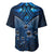 New Zealand Matariki Baseball Jersey Maori Pattern and Kiwi Bird Haka Dance Sky Night