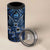 New Zealand Matariki 4 in 1 Can Cooler Tumbler Maori Pattern and Kiwi Bird Haka Dance Sky Night