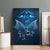 New Zealand Matariki Canvas Wall Art Maori Pattern and Kiwi Bird Haka Dance Sky Night