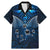 New Zealand Matariki Family Matching Mermaid Dress and Hawaiian Shirt Maori Pattern and Kiwi Bird Haka Dance Sky Night