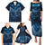 New Zealand Matariki Family Matching Puletasi and Hawaiian Shirt Maori Pattern and Kiwi Bird Haka Dance Sky Night