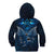 New Zealand Matariki Kid Hoodie Maori Pattern and Kiwi Bird Haka Dance Sky Night