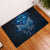 New Zealand Matariki Rubber Doormat Maori Pattern and Kiwi Bird Haka Dance Sky Night