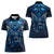 New Zealand Matariki Women Polo Shirt Maori Pattern and Kiwi Bird Haka Dance Sky Night