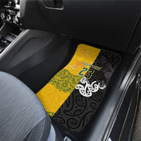 Aotearoa New Zealand And Australia Basketball Custom Car Mats Maori Tribal Tattoo And Aboriginal Dot Art Heritage